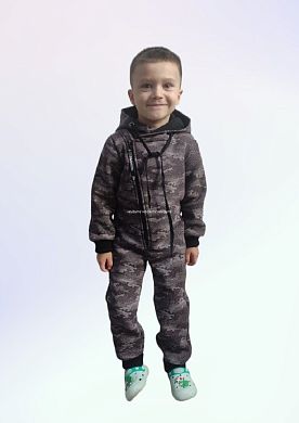 "МоёДитё" комбинезон футер с начёсом камуфляж коричневый КБ154 "Магнолия" в Ставрополе
